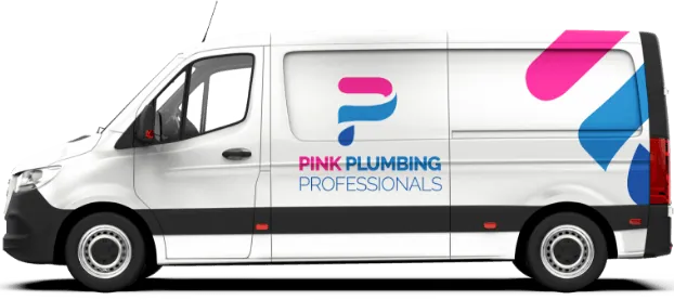 Pink Plumbing work van