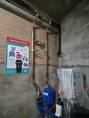 Copper pipework installation by Pink Plumbing